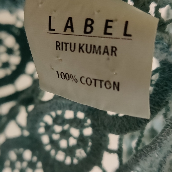 LEBEL RITU KUMAR Torqiouse Cotton Top - Picture 5 of 7